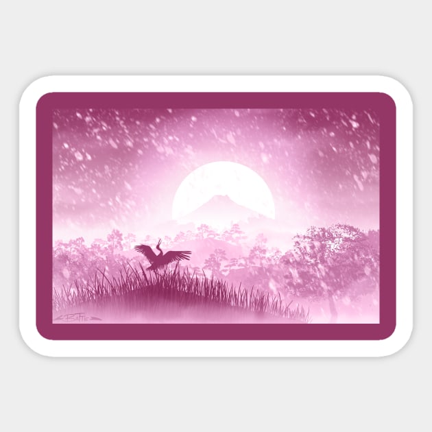 Japanese Landscape Sticker by Legends Studios LHVP